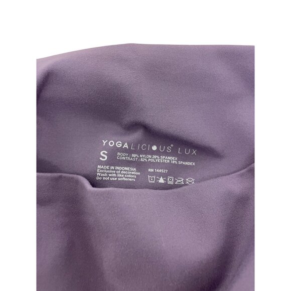 Yogalicious Lux Purple High-Waisted Leggings Comfortable & Stretchy - Picture 4 of 4